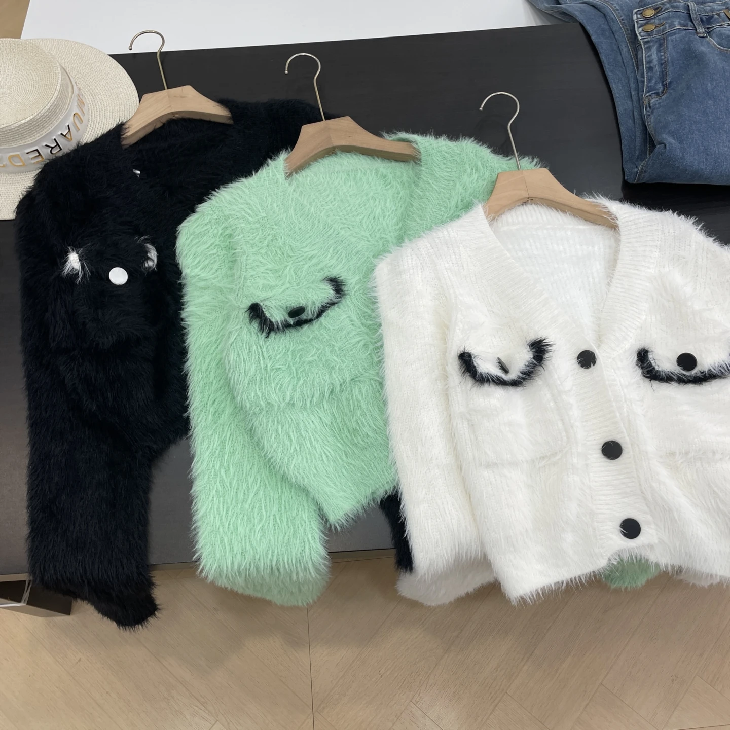 패셔너블 리틀 블라 드 슬레 여성 스웨터 루즈핏 가을 겨울 출퇴근 다용도 슬림핏 오픈 가디건 스웨터