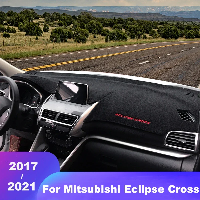 

Car Dashboard Cover Mats Avoid Light Pads Instrument Panel Carpets For Mitsubishi Eclipse Cross 2017-2021 2022 2023 Accessories