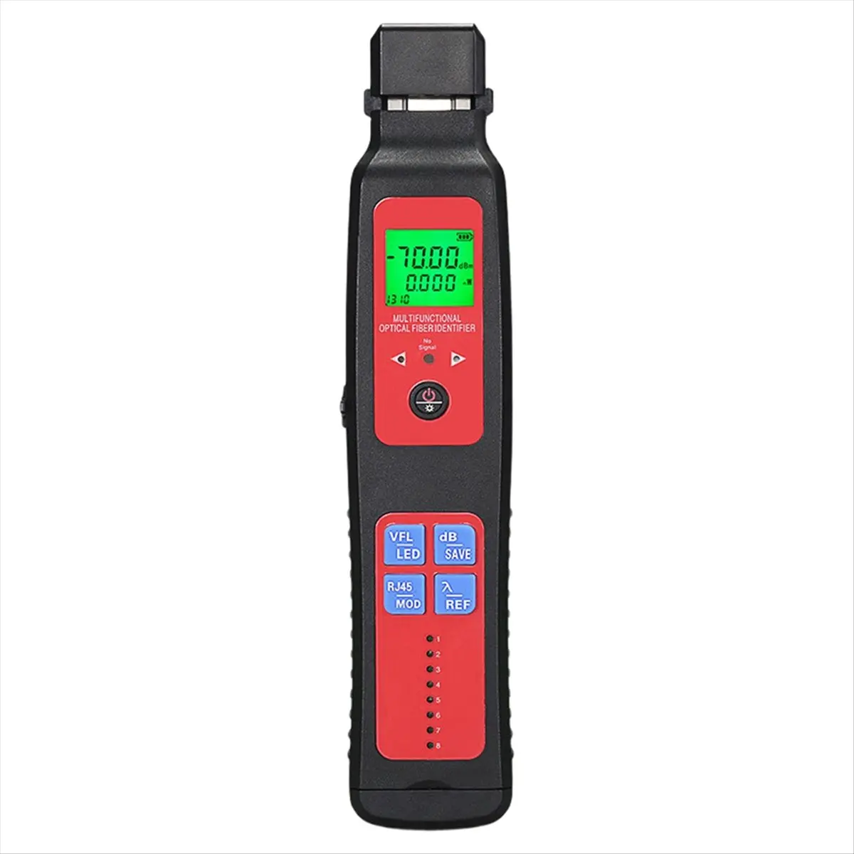 A-507 Live Fiber Optic Identifier with Optical Fiber Power Meter 5-in-1 Network Tester LED Fiber Optic Cable Identifier