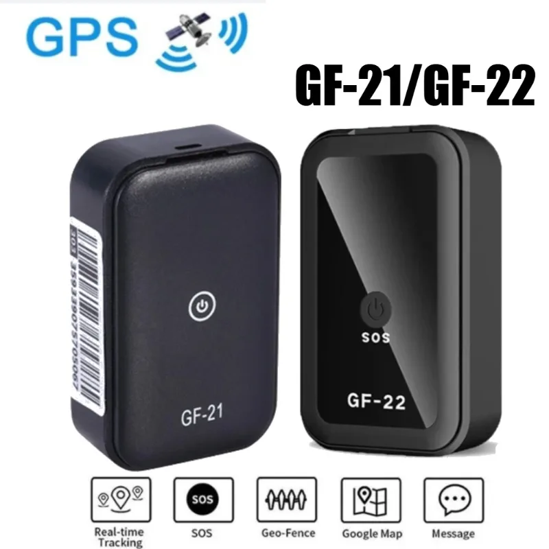 

GF-21/GF-22 Мини-автомобильный трекер Магнитный автомобильный GPS-локатор Анти-потерянное устройство слежения за записью может голосовое управление Телефон Wi-Fi LBS