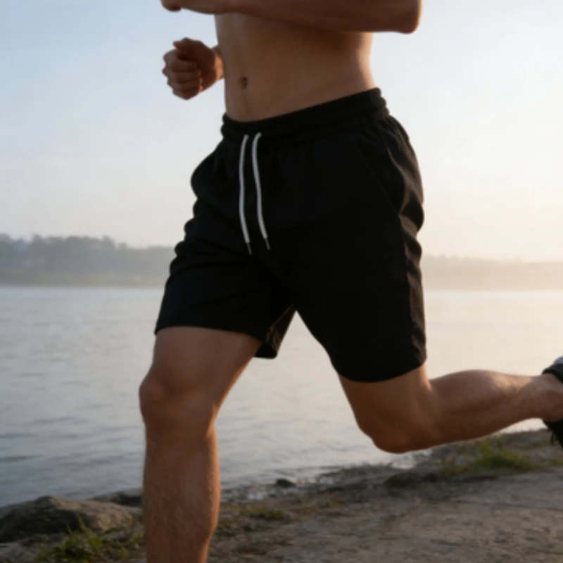 

Men's Summer Beach Shorts, Casual Loose Drawstring 5-Pocket Shorts, Solid & Printed Zipper Fly Shorts