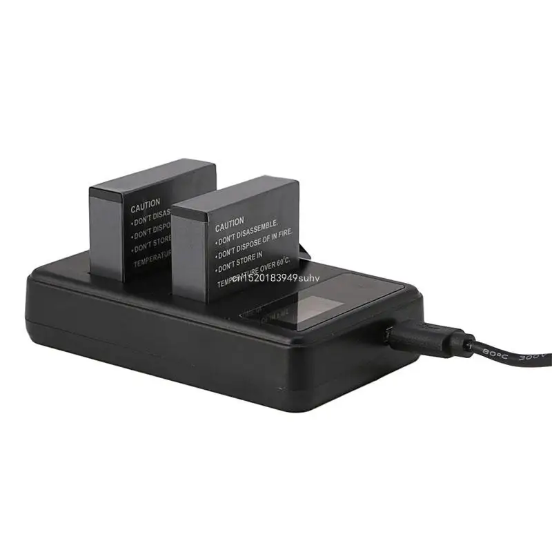 1600mAh 배터리 AHDBT-401 2개 + 듀얼 USB 충전기 키트(새 제품)