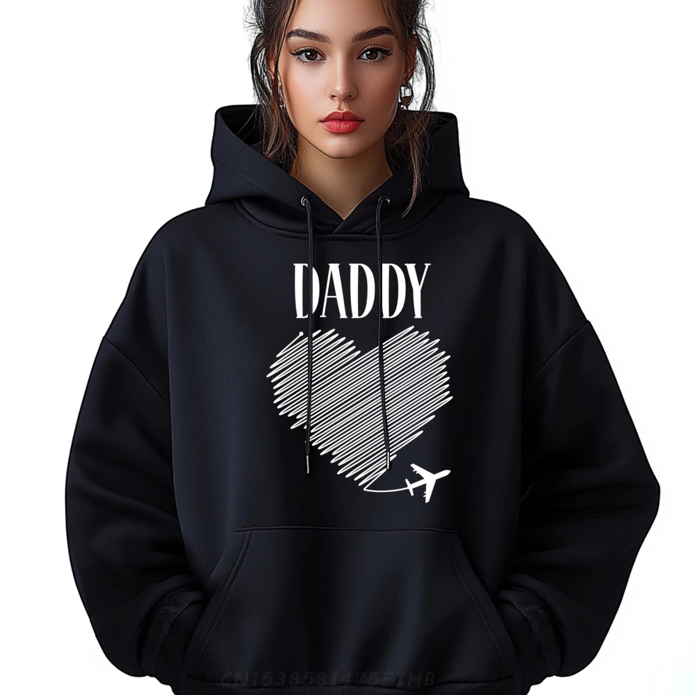 

Daddy Love Travel Matching Family Traveling Airplane Mode On Mens Korean Fashion Unisex Men's Oversize Long Sleeve Group