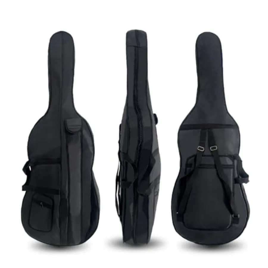 

Чехол для виолончели 4/4 полноразмерный, мягкий, с подкладкой, с лямками для переноски и карманом для аксессуаров, водонепроницаемый, легкий, портативный