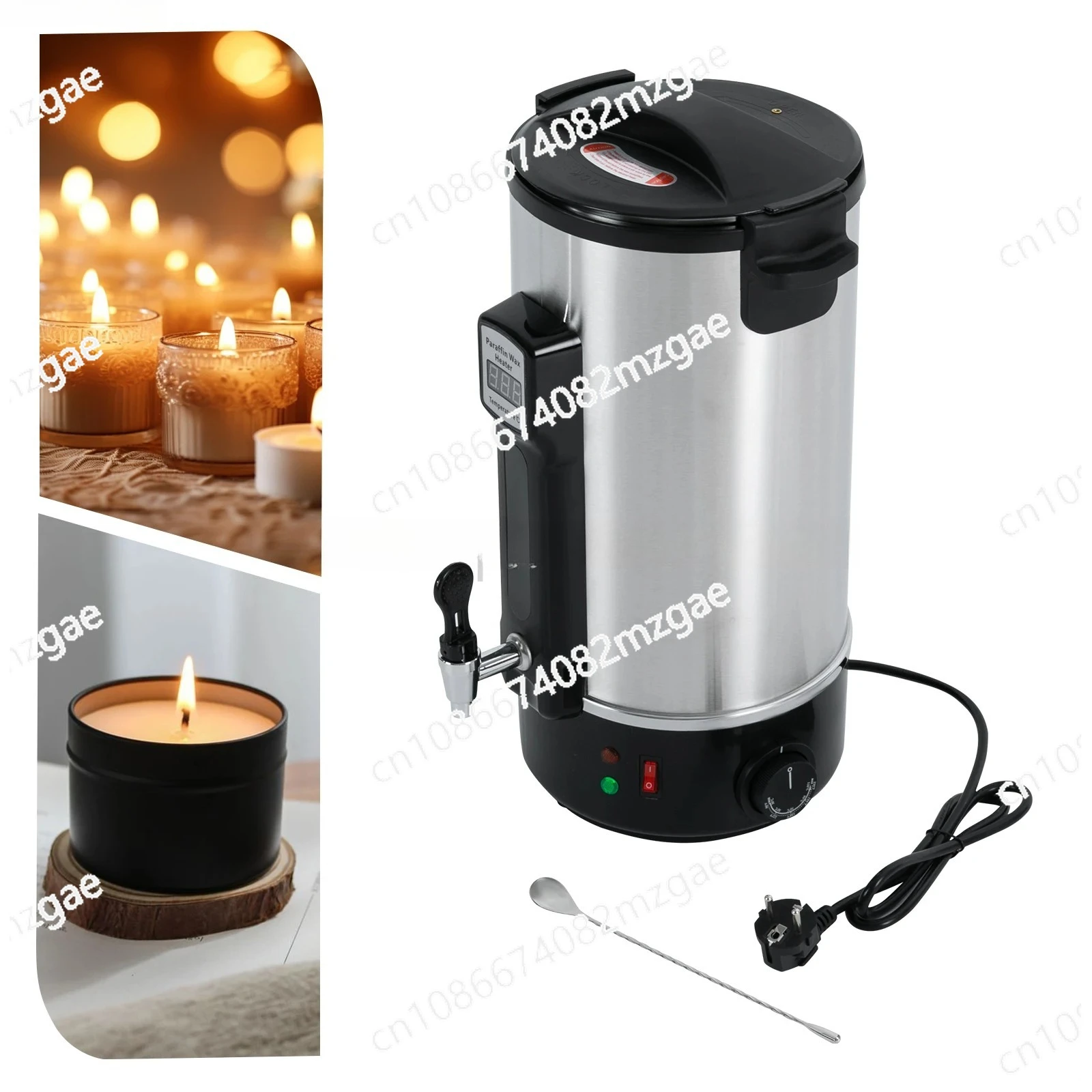 

Big Capacity Easy Cleaning for Mass Production of Candle Soaps Wax Melter for Candle Making with Heating Spout 8/10.8/12 L