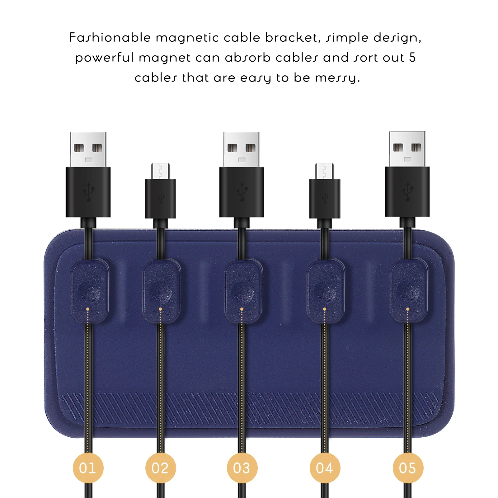 

2 set Magnetic Cable Holder For Cord Management Detachable Magnet Clips Desk Wall Cables Organizer Cable Holder Magnetic