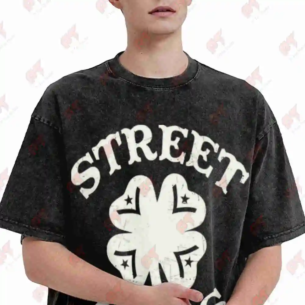 Street Dogs Rotterdam Mob Working Class Vintage Washed Tee Pure Cotton T-Shirt