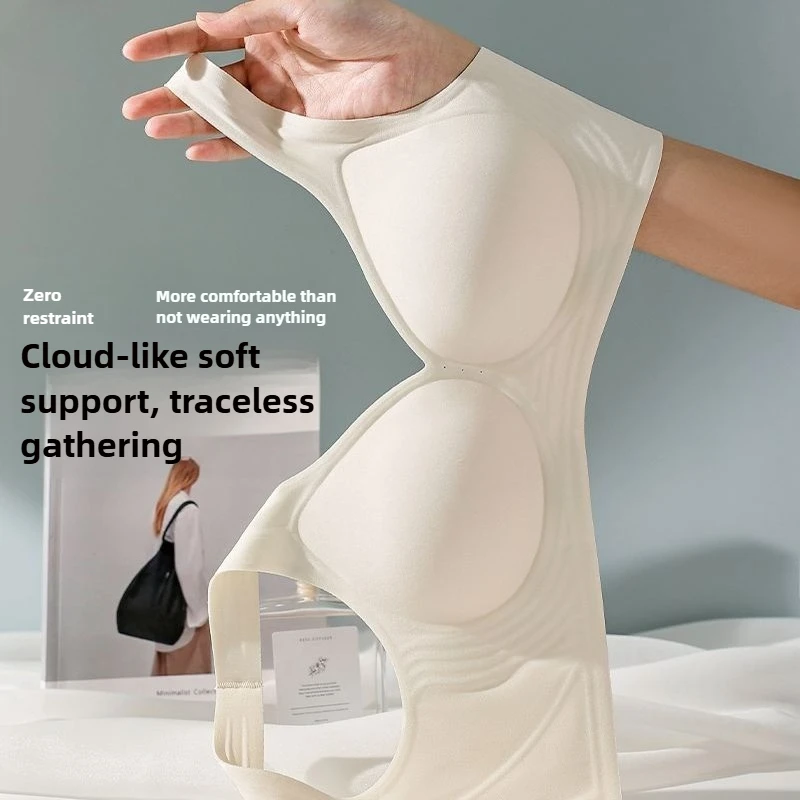 Light Thin Bra ผู้หญิงนุ่มสนับสนุน Breathable Comfort ไม่มีแหวนเหล็กผู้หญิง Bra Lithe Anti Sagging เครื่องซักผ้า Bras สําหรับผู้หญิง