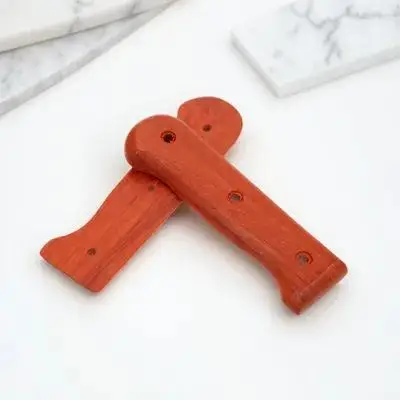 1Set Cutter Handle Wood Replacement Kitchen Cutter Grip Ergonomic Comfortable Hand Grip for Knifes Accessories