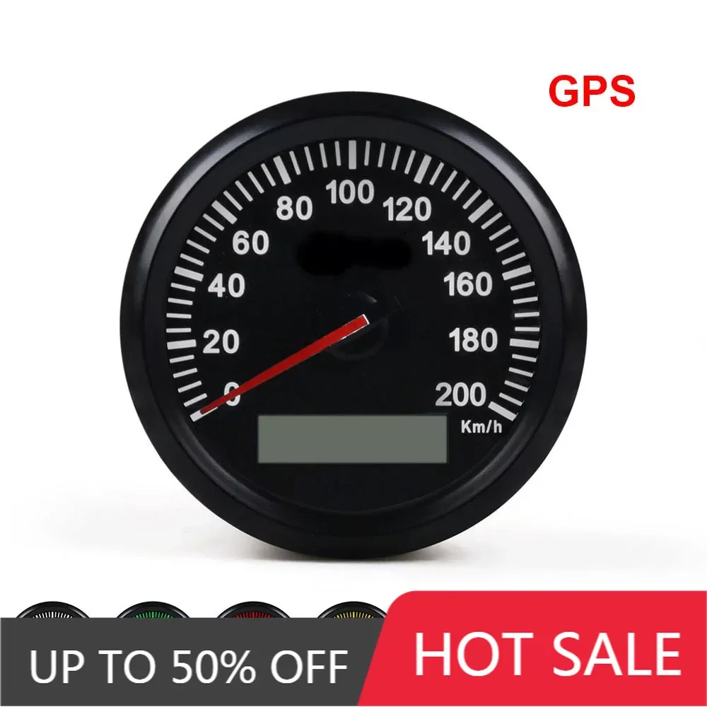 

Universal 0~200 km/h 12 V 24V 7 Colors 85mm GPS Speedometer Speed Gauge Odometer With LCD For Motorcycle Car Truck Boat Yacht