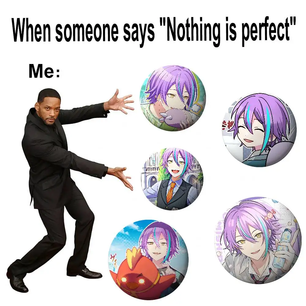 أنيمي K-كامشيرو روي شارات شارات الكرتون دبابيس مستديرة على ظهره سترة الاكريليك زر دبابيس جمع الهدايا #5