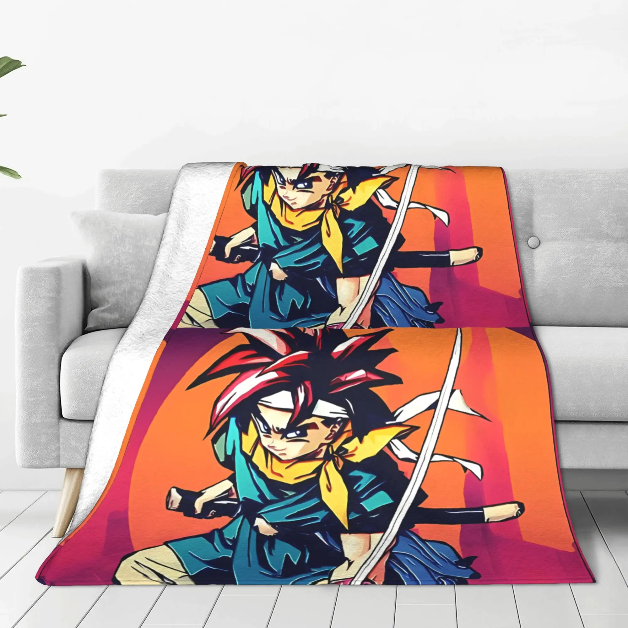 1PC Fantasy Time  Chrono Trigger Home Room Decorations Winter Blankets For Adults Bedding Home Interior Sofa Knee