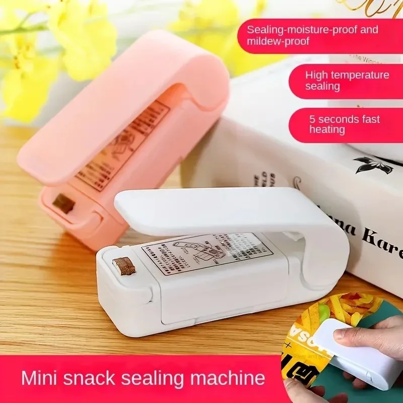 Micro Household Plastic Sealing Machine with Manual Pressure Design, Easy to Seal Food and Items, Suitable for Various Bags