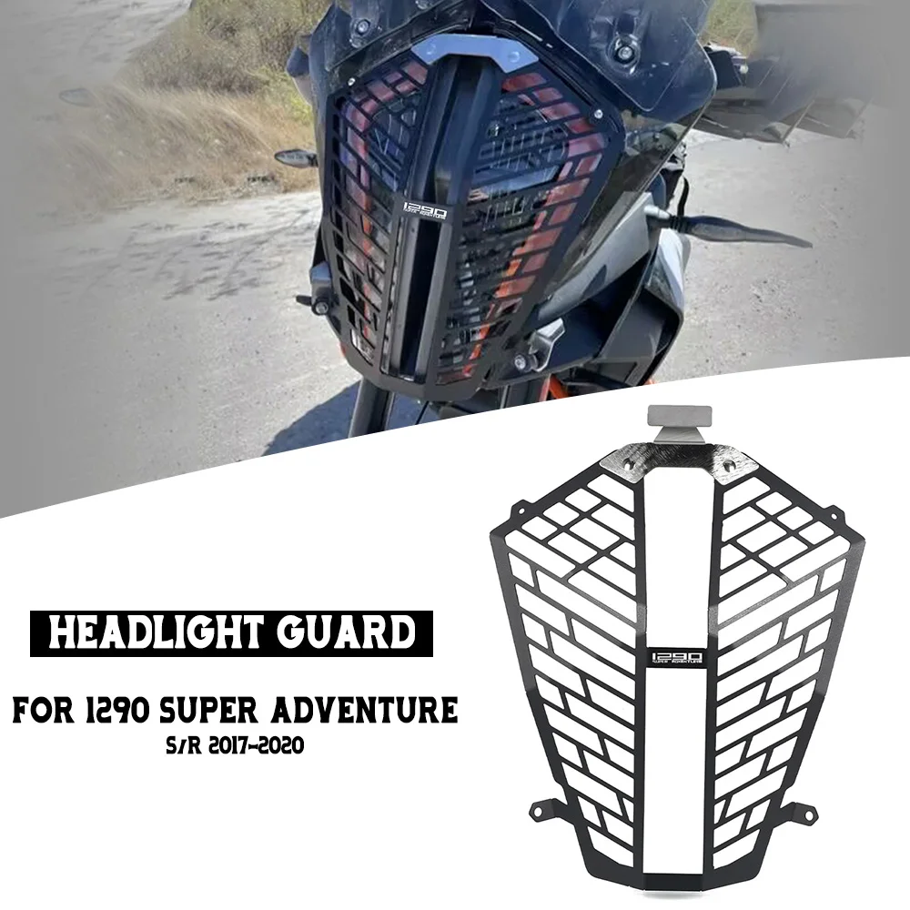

Motorcycle Aluminium FOR 1290 SUPER ADVENTURE S/R 2017-2018-2019-2020 Headlight Guard Shield Headlamp Mesh Grille Accessories