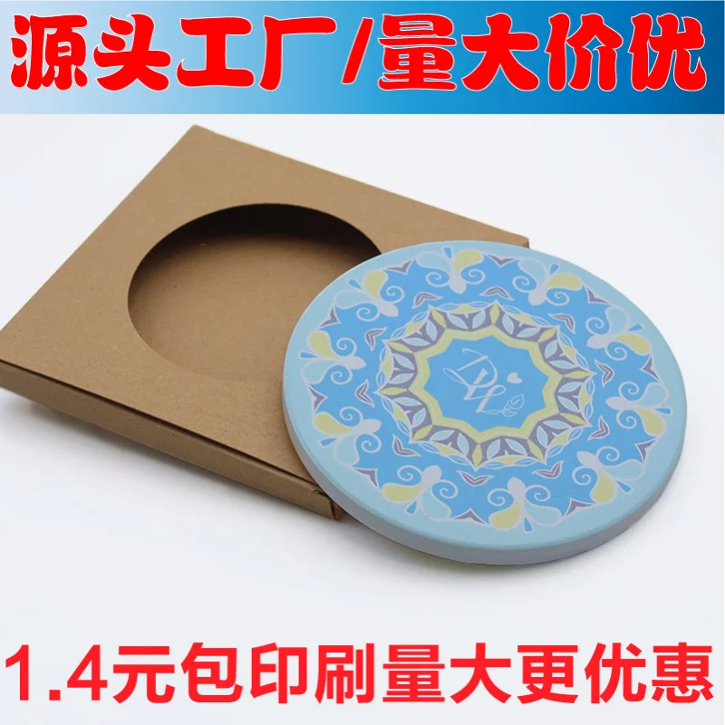 Cross-Border Marble Coaster Creative Coaster Hotel Restaurant Stone Coaster Heat Proof Mat Net Red Tea Wine Coffee MAT