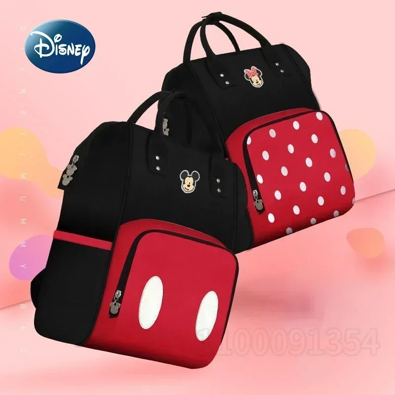 Disney Mickey Minnie New Original Diaper Bag Luxury Brand Baby Bag Multi Functional Cartoon Fashion Baby Diaper Bag High Quality