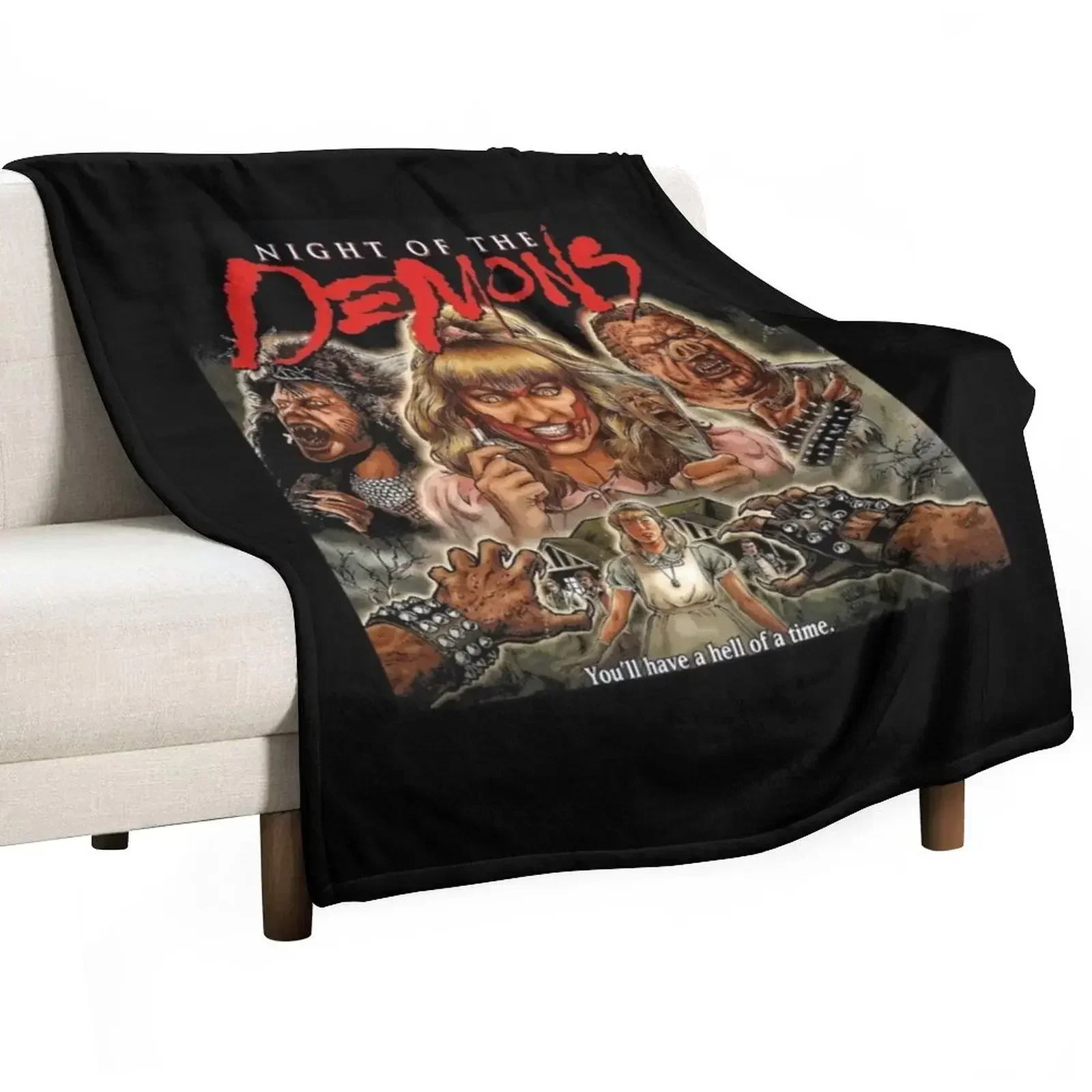 Night of The Demons Throw Blanket Kid'S cosplay anime Decoratives Blankets