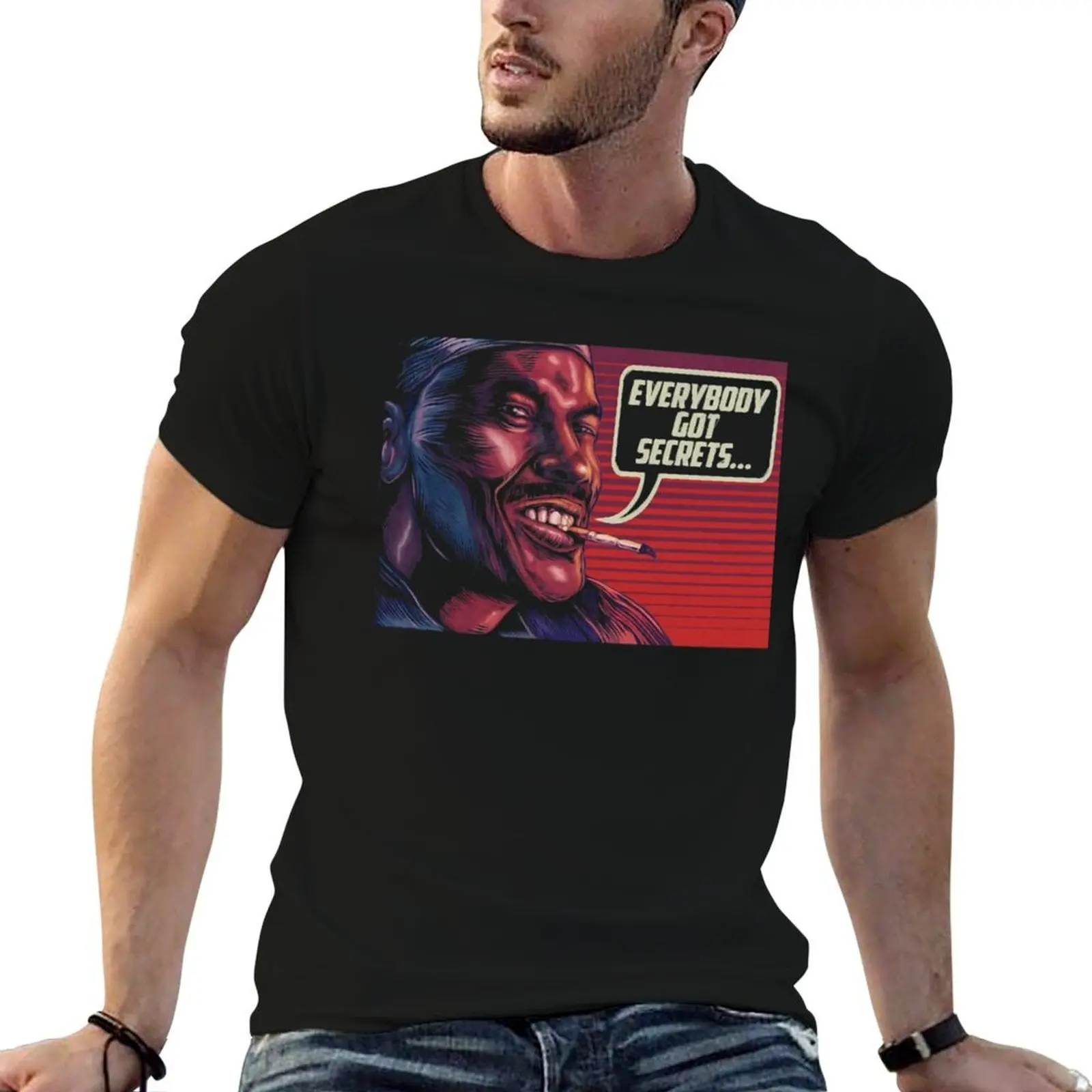 

eVeRYBoDY GoT SeCReTS' T-Shirt t shirts for man pack white men t shirt cotton 100% cotton t shirt man T-shirt