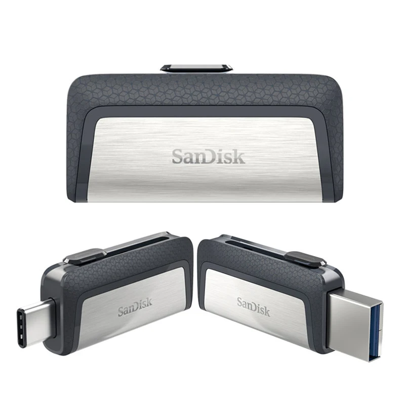 

USB 3,1 OTG флеш-накопитель SanDisk Type-C с двумя интерфейсами, 256 ГБ, 128 ГБ, 64 ГБ, 512 ГБ, ультра двойной флеш-накопитель USB 3.1 Type-C до 150 Мб/с