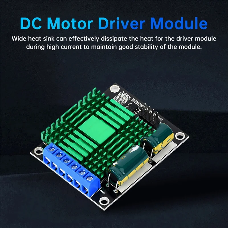 DC 9V-30V 60A 2 vías PWM DC módulo controlador de Motor controlador de velocidad puente H de alta potencia velocidad de avance/retroceso ajustable
