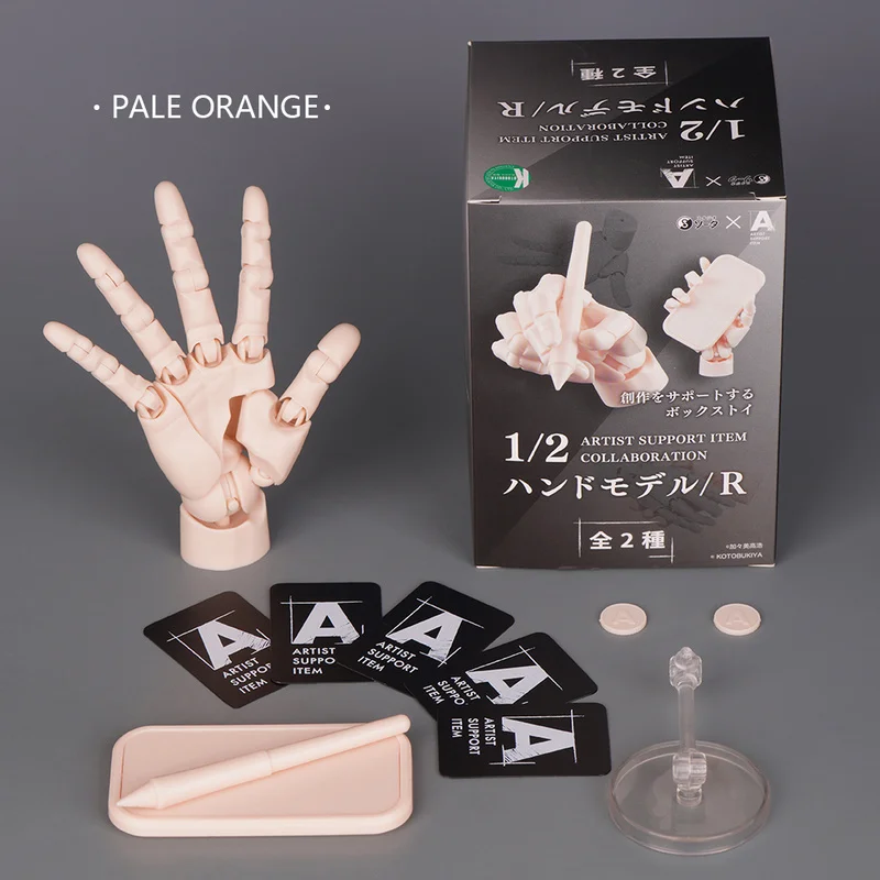 1:1 So-Ta Movable Joint Finger Gashapon 1/2 Hand Model Palm Painting Art Miniature Model Reference Tool Hand Desktop Decoratoion