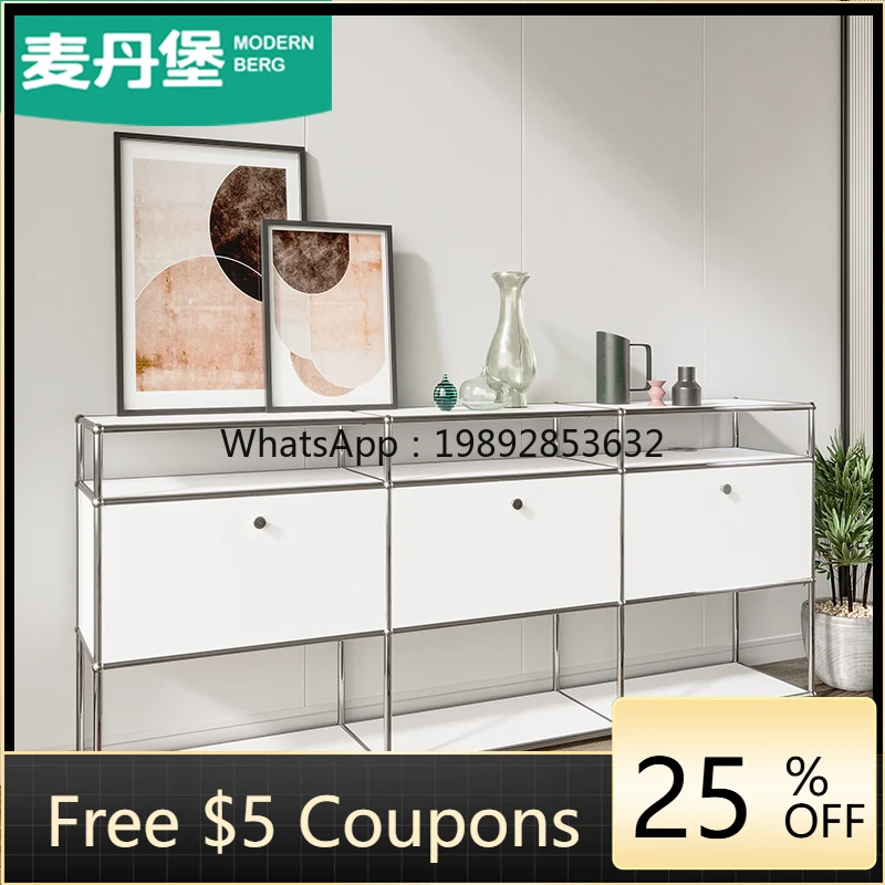 

AA Mid-Ancient Module Combination Sideboard Cabinet Modern Simple Home Floor Storage Cabinet