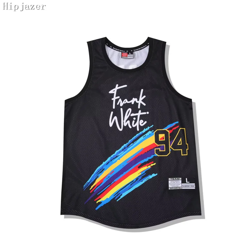 Hot Qucik-Dry Men Cosplay Europe 94# Frank White Be Noble Basketball Jerseys Printing Sport Tanks Tops