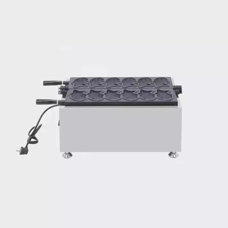 110v 220v 6pcs máquina de taiyaki quente japonês máquina de waffle peixe pequeno peixe máquina bolo lanches crocantes