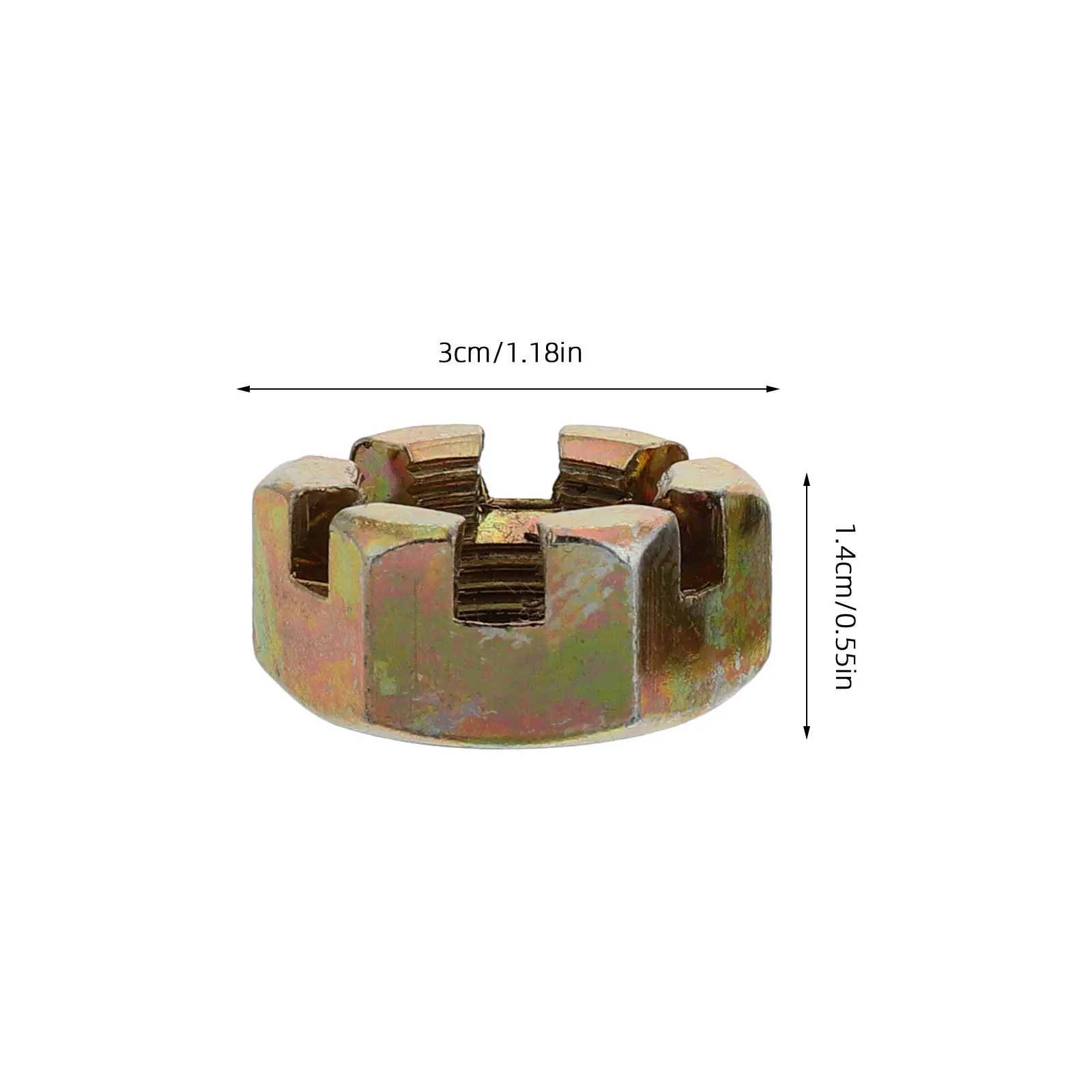 5Pcs Motorcycle Accessories Steering Rod Castle Nut Cap 8-10-12-14-16Mm for Go Kart Atv Dirt Bikes Suspension Kit Part