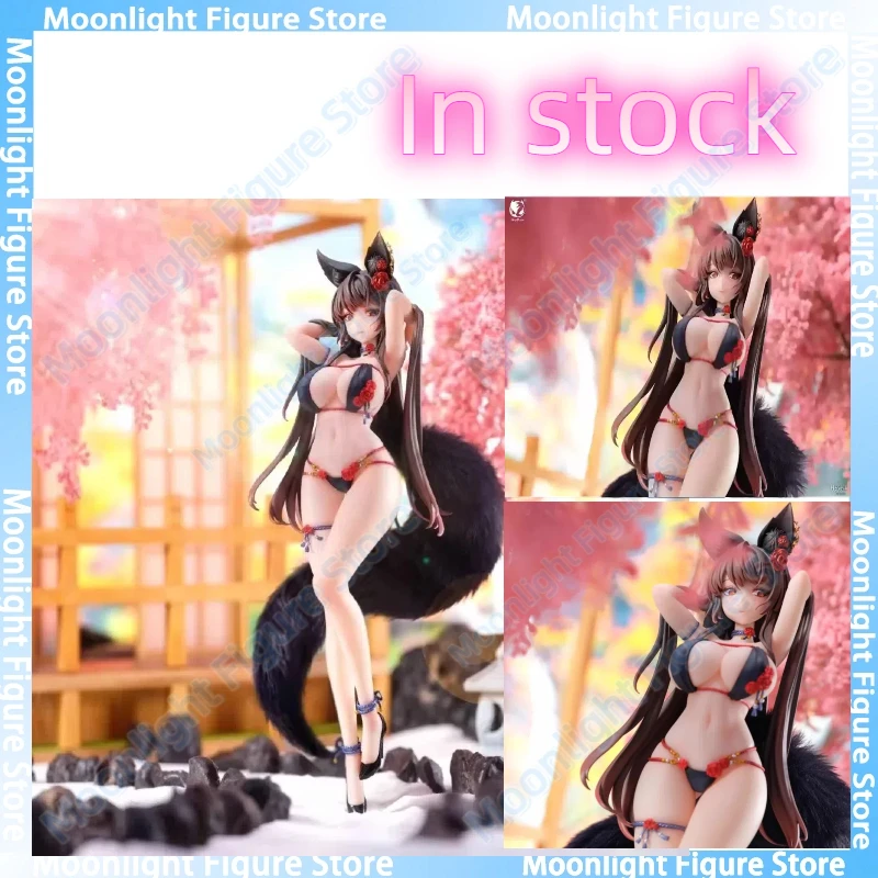 

В наличии BearPanda Rose Bara, настоящий плюшевый хвост, 1/6, настольная милая аниме-фигурка, игрушки, подарочная модель, коллекция хобби