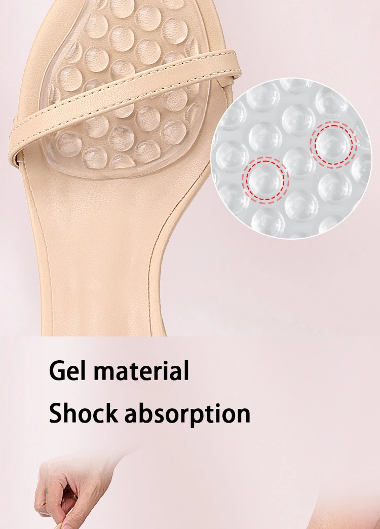 Silikon-Vorfußpolster, Massagekugeln, weiches Halbpolster, Fußpflegeprodukte, Sandalen, High Heels, rutschfestes Fußpolster, 2 Stück/4 Stück. – Detail 5