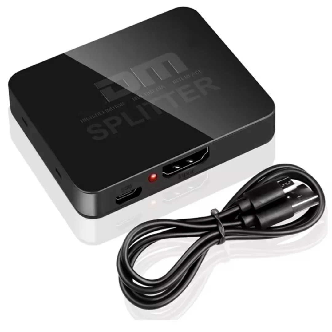 4K HDMI-compatible 1x2 Splitter Switch 1 in 2 Out Video Distributor Amplifier Dual Display for Box PC Monitor Projector Laptop image 6