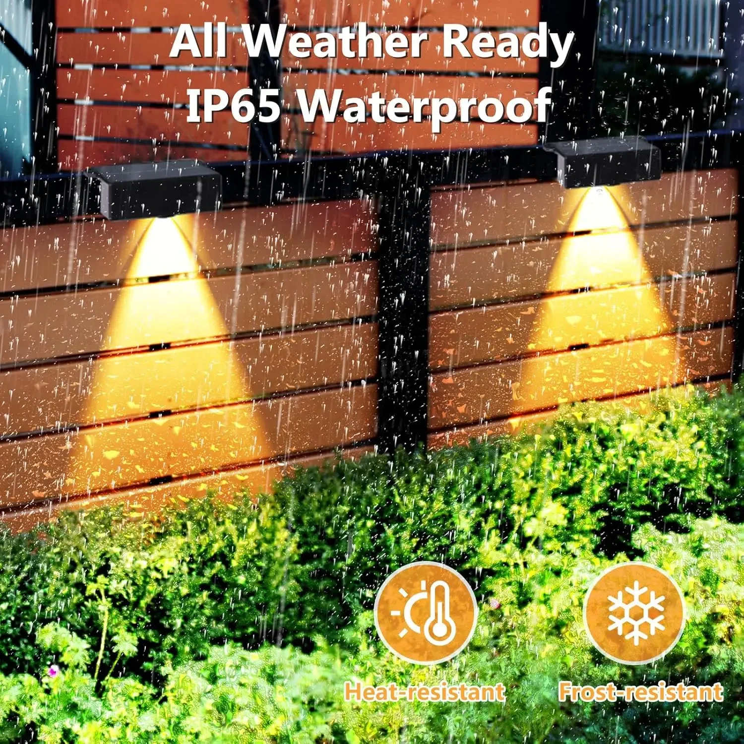 أضواء الشرفة الشمسية الزينة في الهواء الطلق ضوء الجدار الشمسي إضاءة مقاومة للماء تعمل بالطاقة الشمسية سطح السفينة الخفيفة لحديقة فناء ساحة خطوة بركة #4