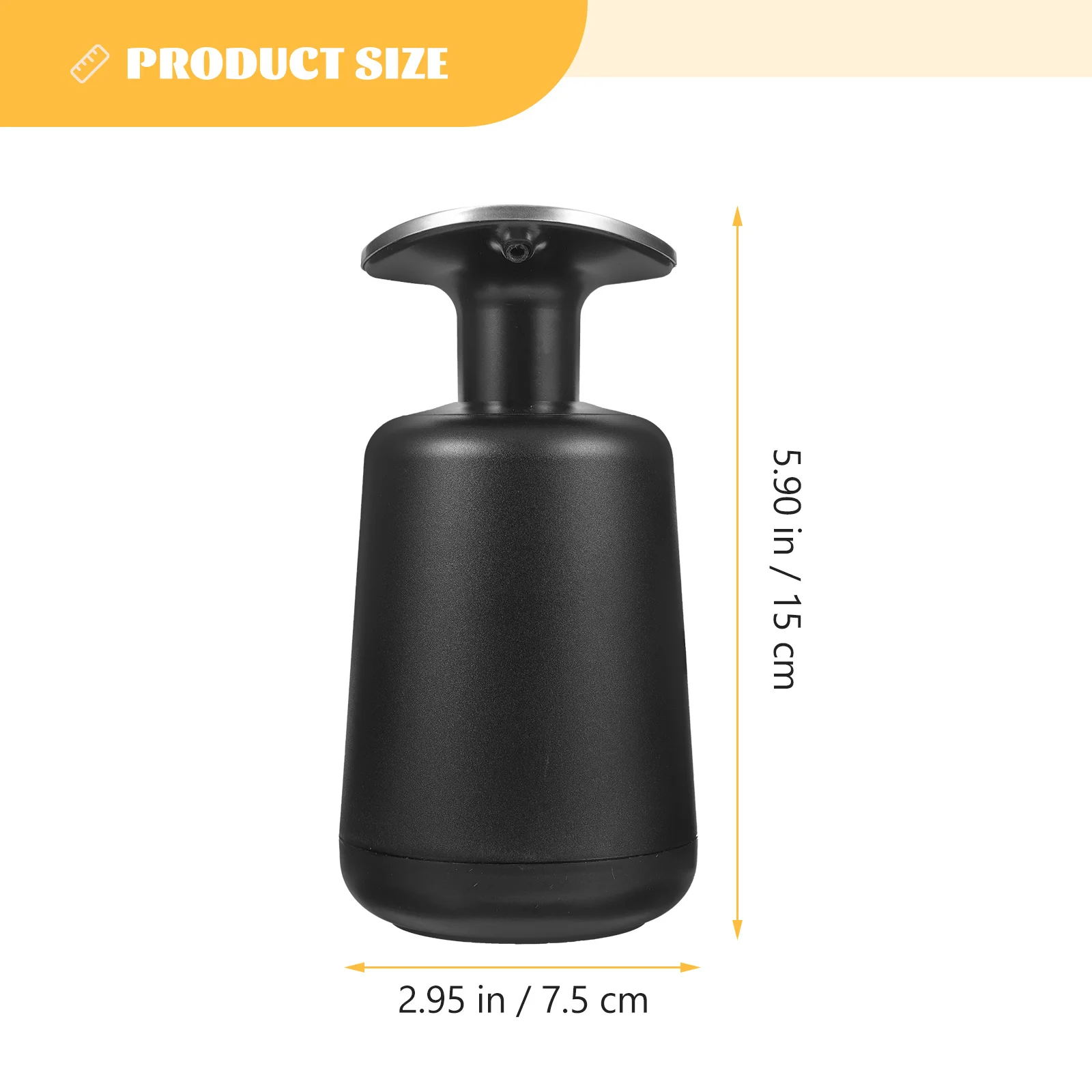 

Hand Soap Dispenser Press Pump Bathroom Kitchen Liquid Soap Dispenser Portable Shampoo Conditioner Guest Essentials Black