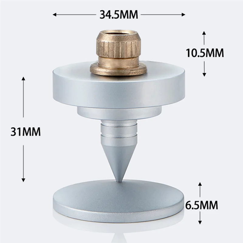 ABJG-4 قطعة مكبر الصوت سبايك عزل قدم النحاس مخروط القرص الدوار مكبر للصوت مرحبا فاي المتكلم حامل قدم