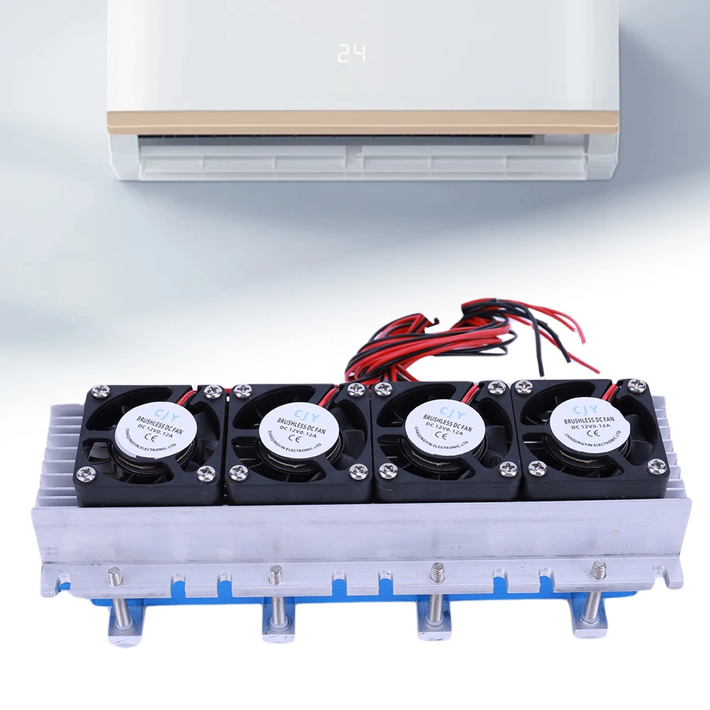 288W Thermoelectric Cooler DC 12V DIY Semiconductor Air Conditioner Cooling System Thermoelectric Peltier Refrigeration Cooler