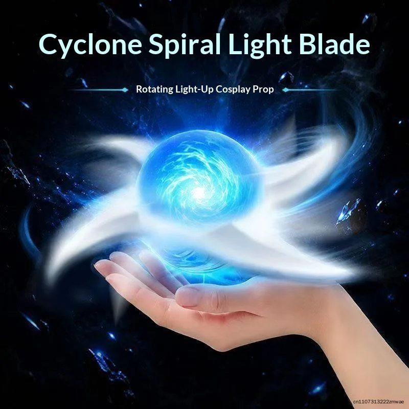 Wind Style Chakra Shuriken Electric Spinning Led Light Up Toy 7 Color Anime Cosplay Prop Ninja Weapons Model Halloween Fan Gift