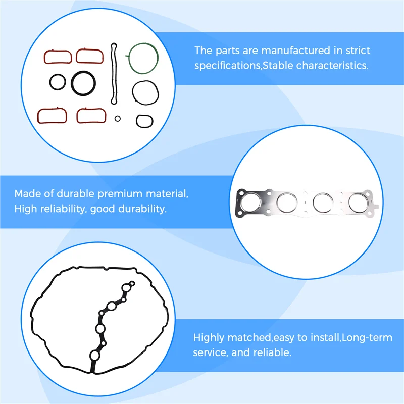 

1Set Engine Rebuild Kit Engine Overhaul Gasket Set Kit 20910-2GU03 209102GU03 For Hyundai Kia 2.4 G4KJ Engine 2014-2020