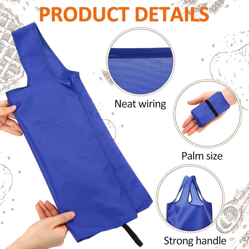 Reusable Bulk Shopping Bags - Large Foldable Tote Bags for Grocery Shopping, Party & Holiday Use, Holds 50 Lbs