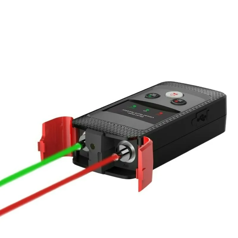 VS11 Fiber Optic Test Pen Dual Red Green Light Visual Fault Locator Portable Optical Cable Troubleshooting Instrument
