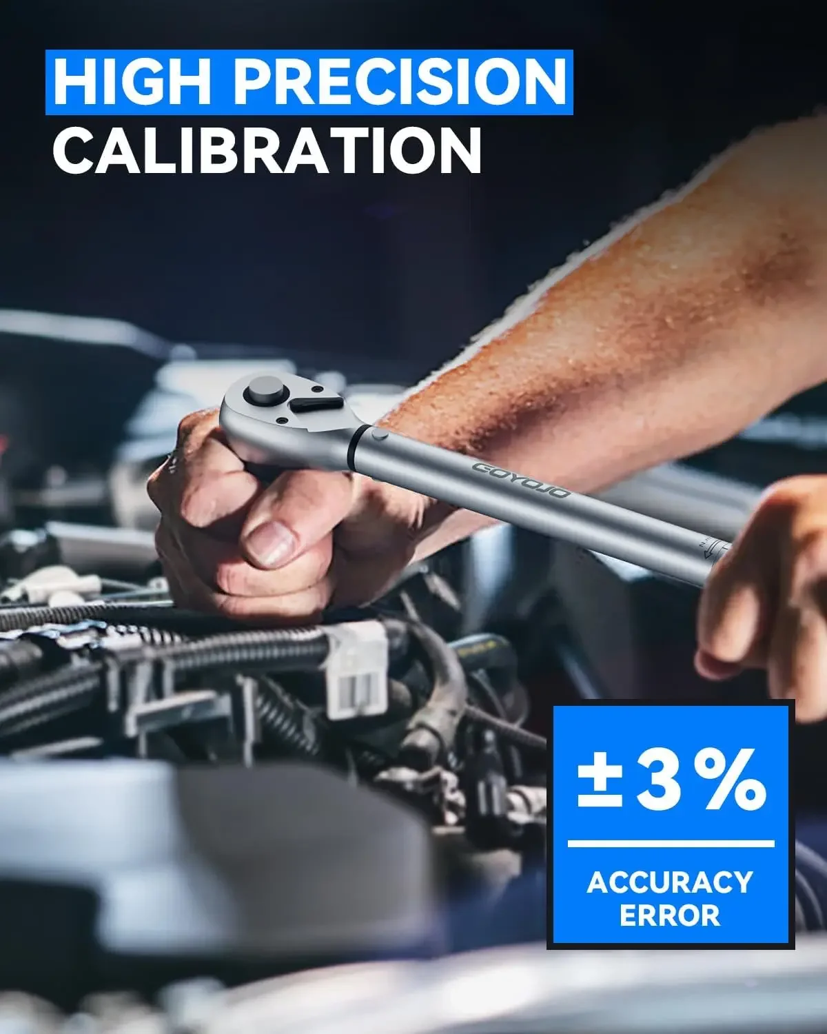 GOYOJO 50-350Nm Square Drive Torque Wrench 1/2\