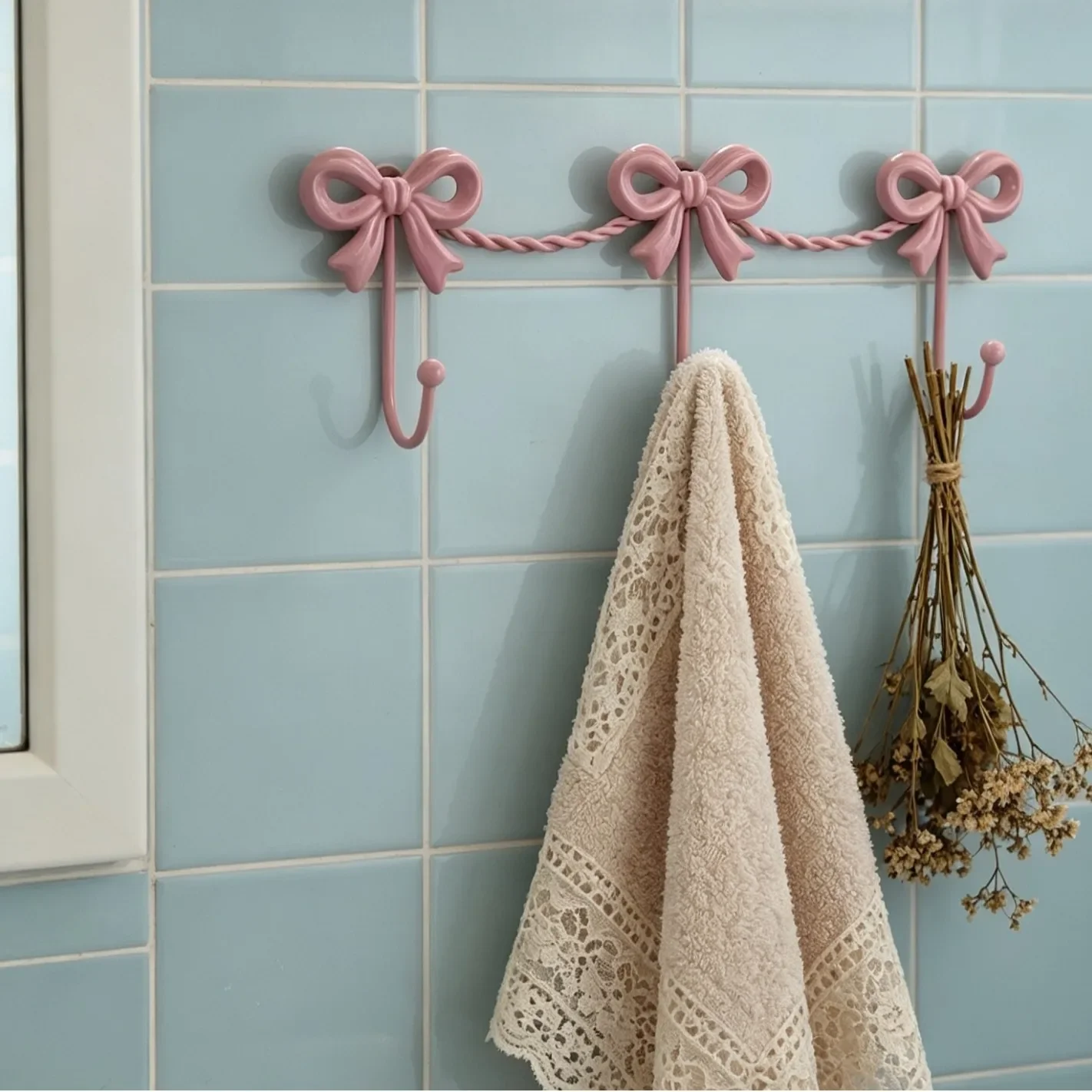 DSA American French bow hook girl bedroom wrought iron gold coat key decorative coat hook