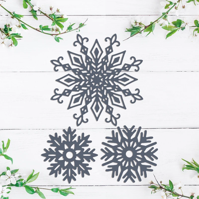 Snowflake Winter Christmas Metal Cutting Dies For DIY Scrapbook Cutting Die Paper Cards Embossed Decorative Craft Die Cut New