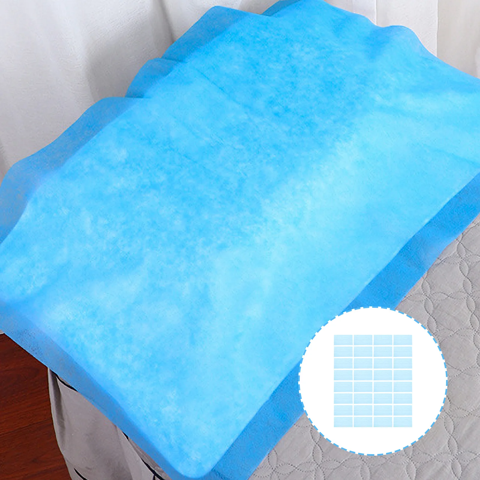 

100 шт. одноразовые косметические подушки, полотенце из нетканого материала, приятный для кожи массажный чехол для кровати для спа-салона, полотенца для протирания лица и ног