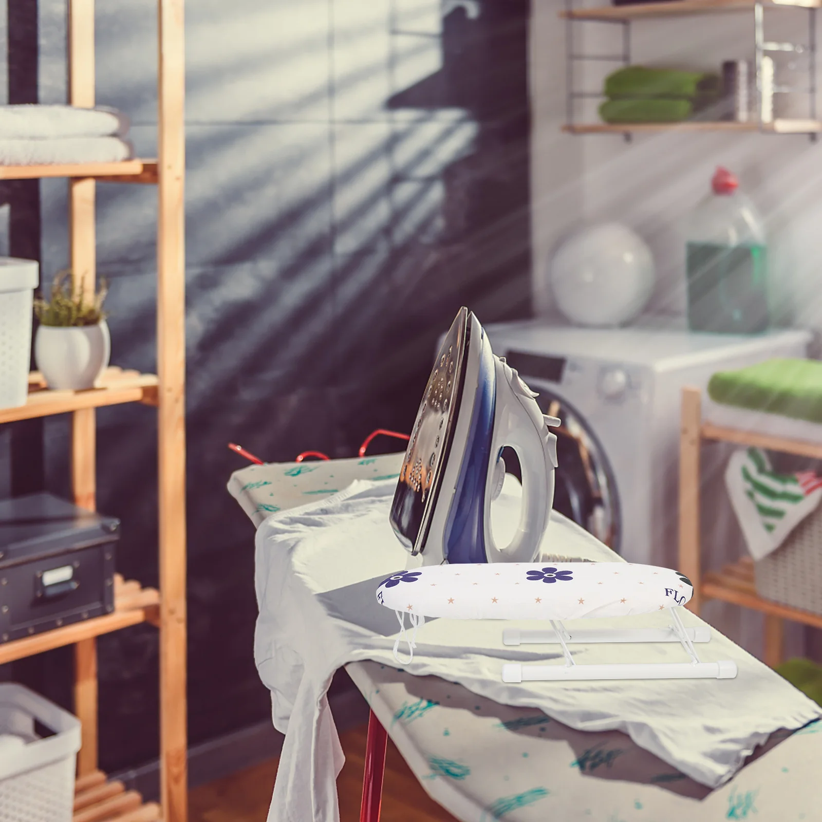 

Компактная складная гладильная доска, устойчивая опора, гладильная стойка для одежды, инструмент с воротником и рукавами для дома, подарок на новоселье