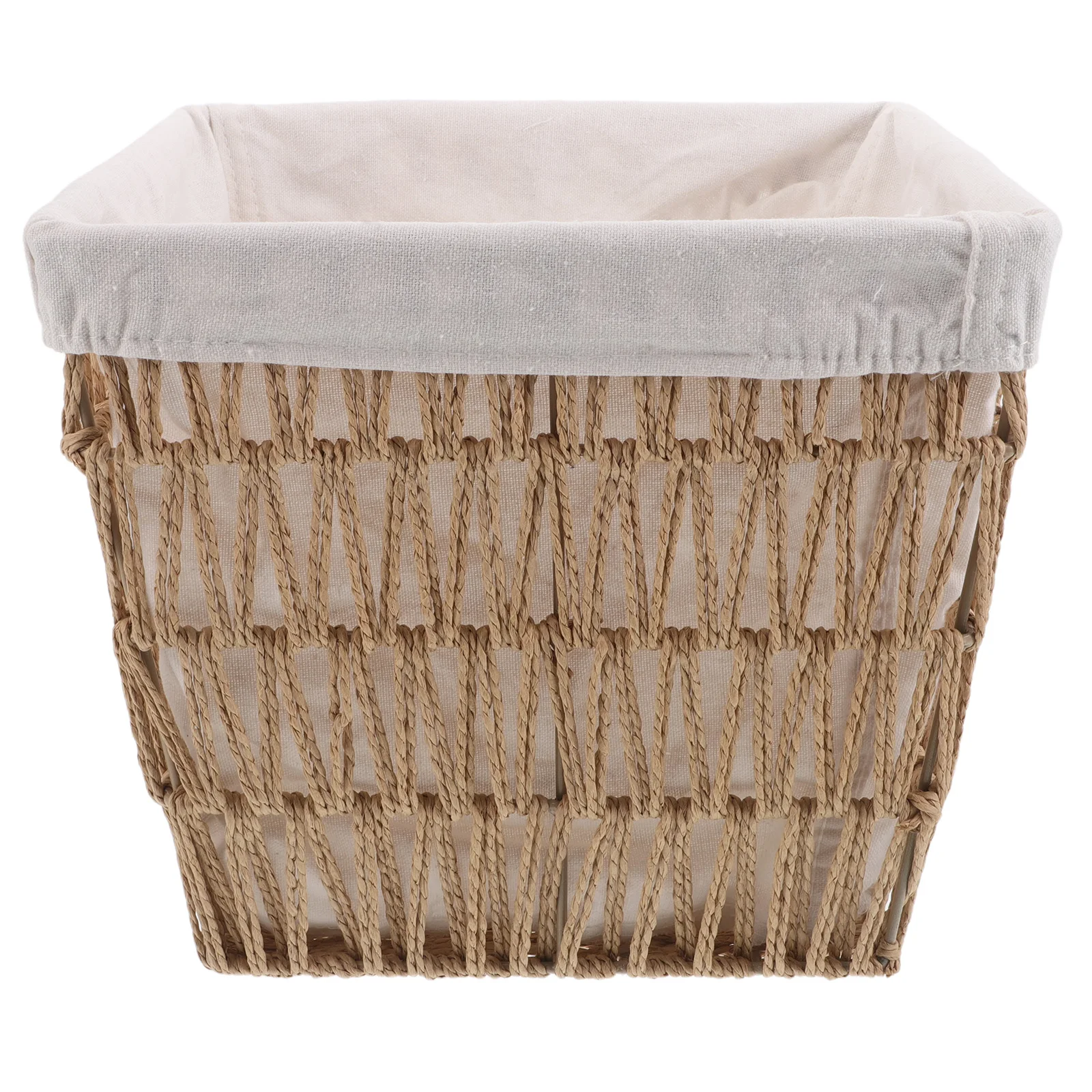 Cesta de pão europeia servindo para recipientes de lanche tecido com forro cestas de algodão de mesa