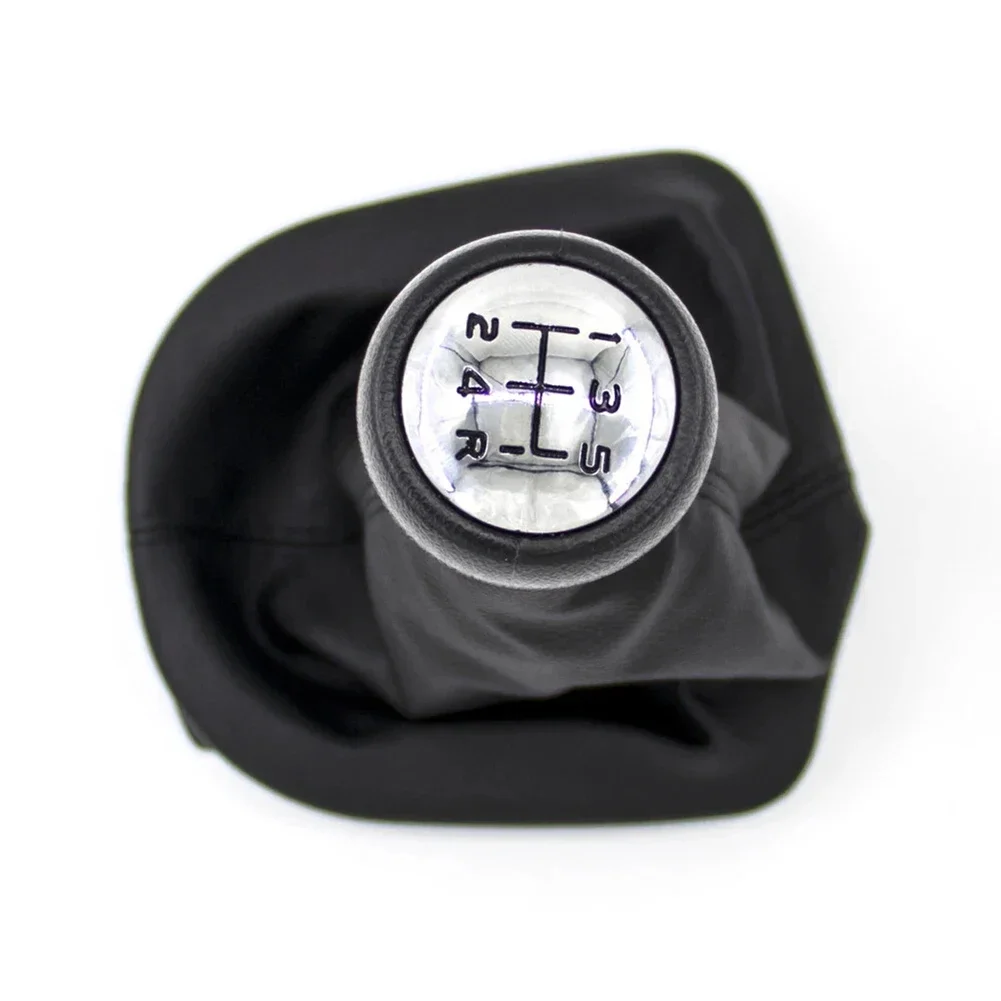 

5 Speed Knob Shift Knob With Boot Car Interior Upgrade Easy Installation Factory Specifications High Reliability