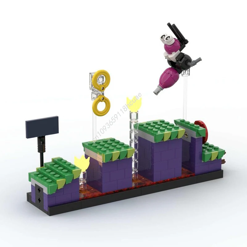 874ピース MOC ソニック・ザ・ヘッジホッグ マーブルゾーン 組み立てブロック クリスマス ユニークな誕生日サプライズ 子供とティーン向けギフト