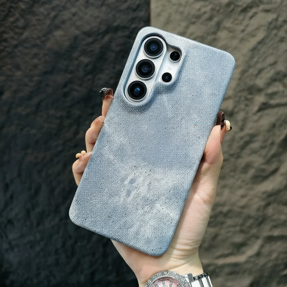 Luxury Cowboy Jeans Fabric Phone Case For Samsung Galaxy S26 S25 S24 S23 Ultra Bling Shockproof Hard Back Cases S26Ultra Cover, image 11