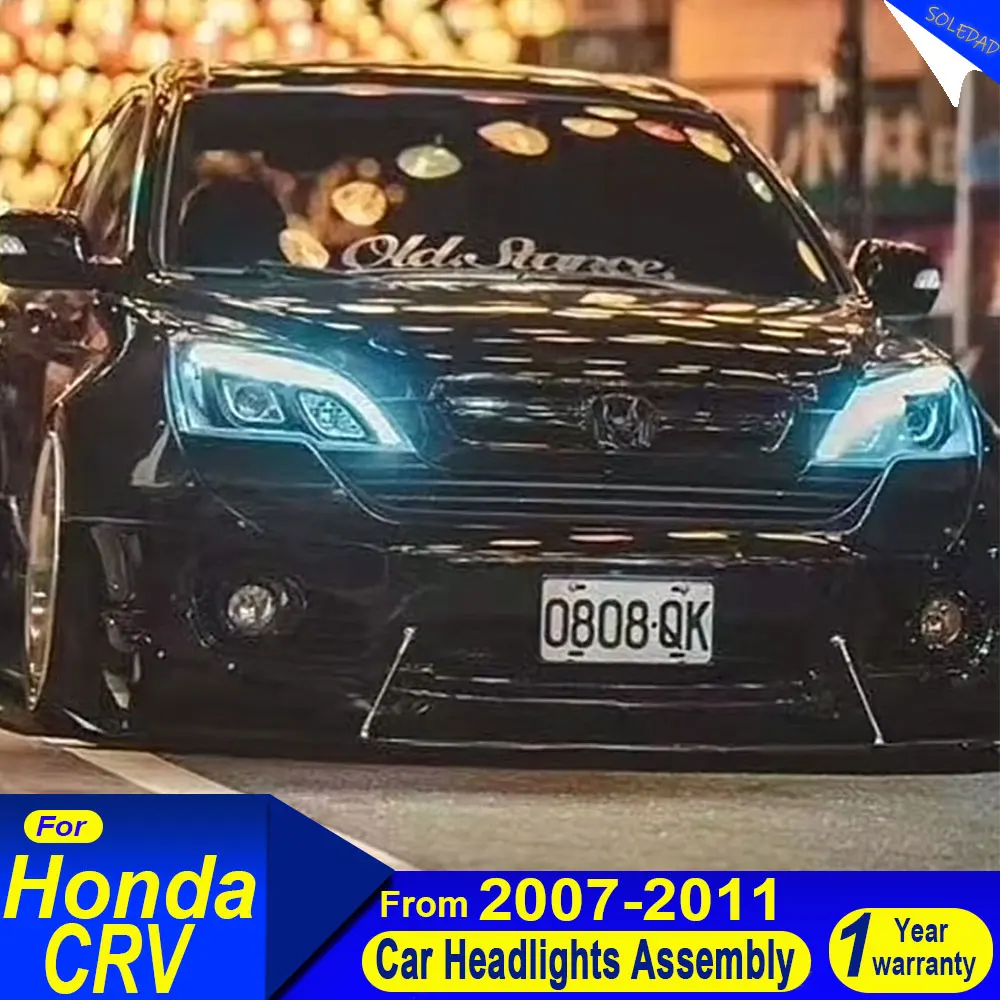 

Car Head Lamp for Honda CR-V Headlights 2007 2008 2009 2010 2011 LED Headlight led DRL Double Lens Hid Bi Xenon Auto Accessories
